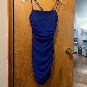 Elegant Blue Mini Dress